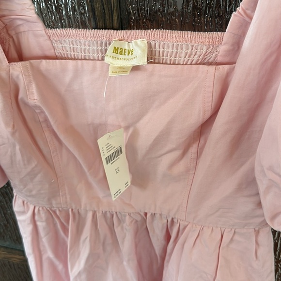 Maeve pink puff sleeve dress size XS new - Picture 8 of 14